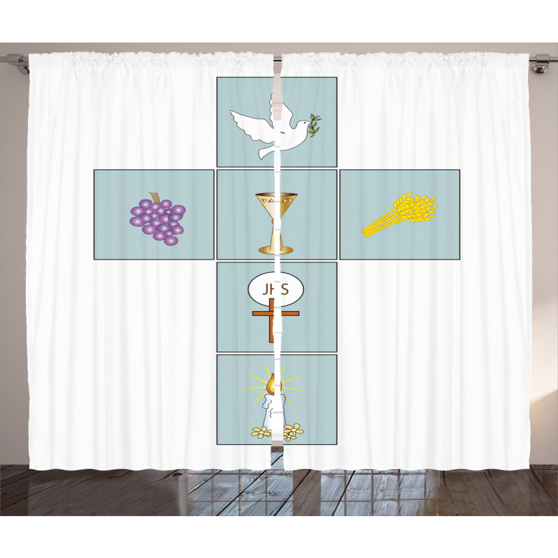 Greeting and Welcoming Image Curtain