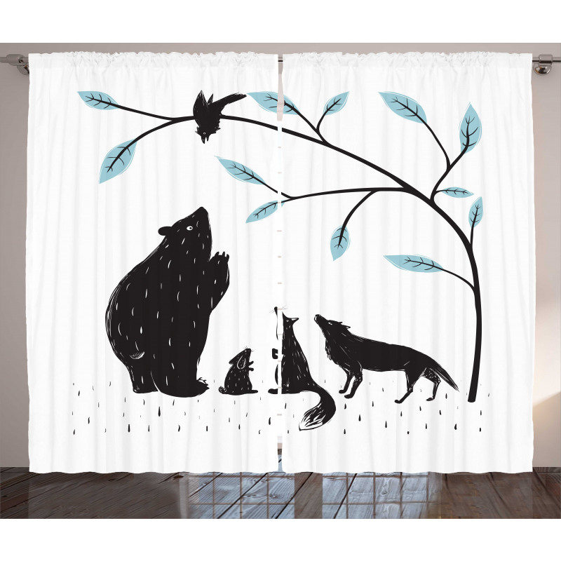 Forest Fauna Curtain