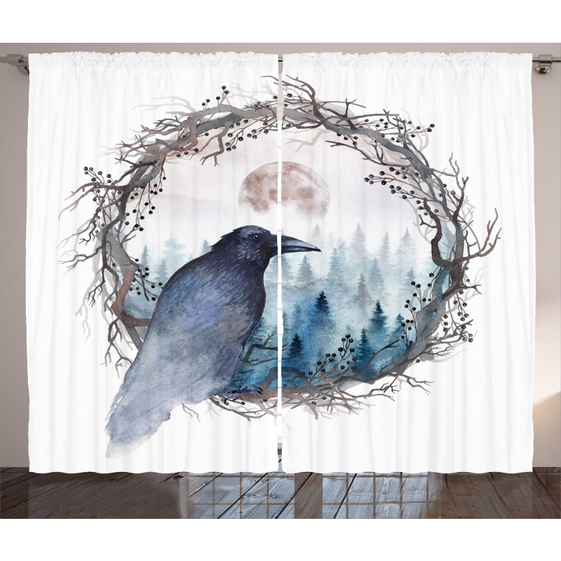 Fine Art Winter Nature Curtain