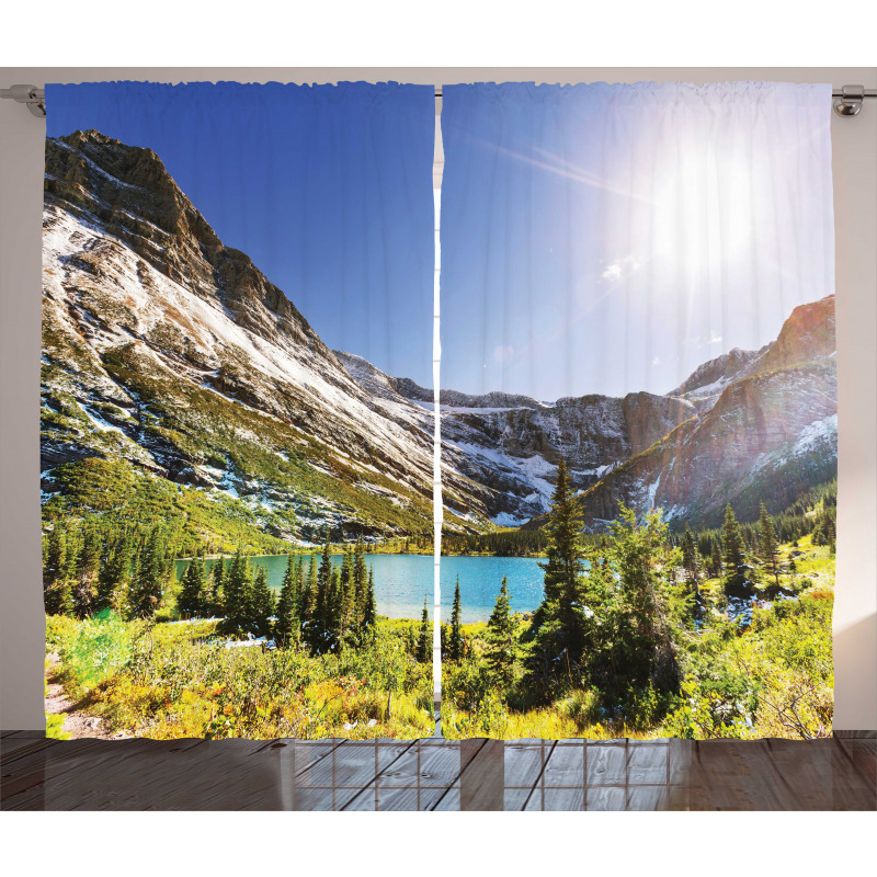 Peaceful Nature Scene Montana Curtain