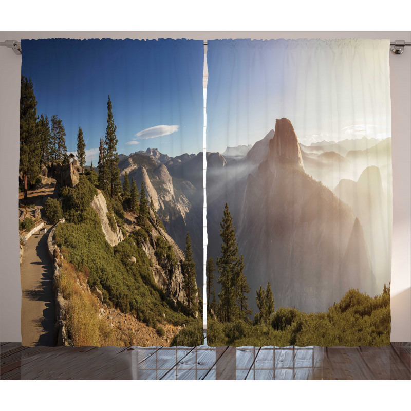 Yosemite Valley Panorama Curtain