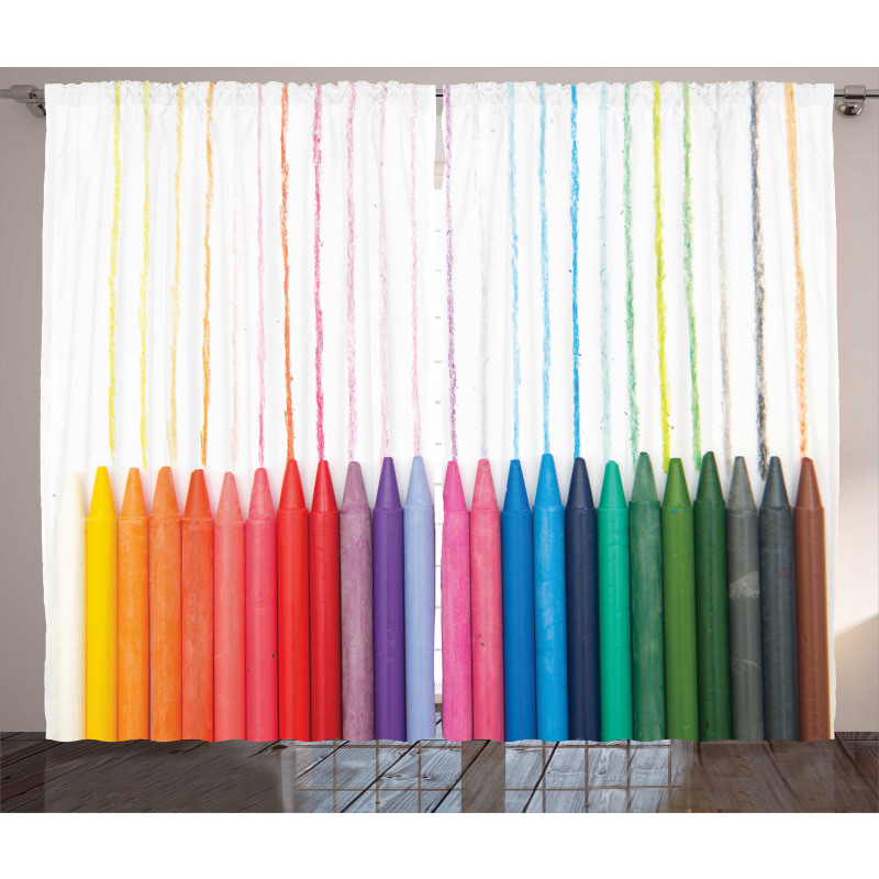 Color Scale of Paint Craft Curtain