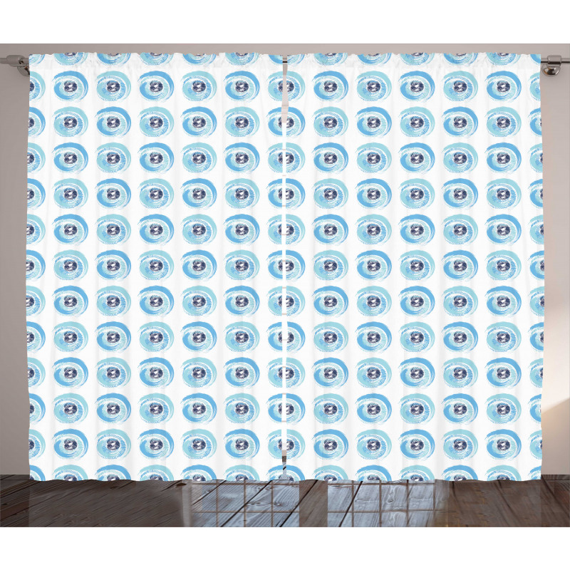 Eyeballs Pattern Curtain