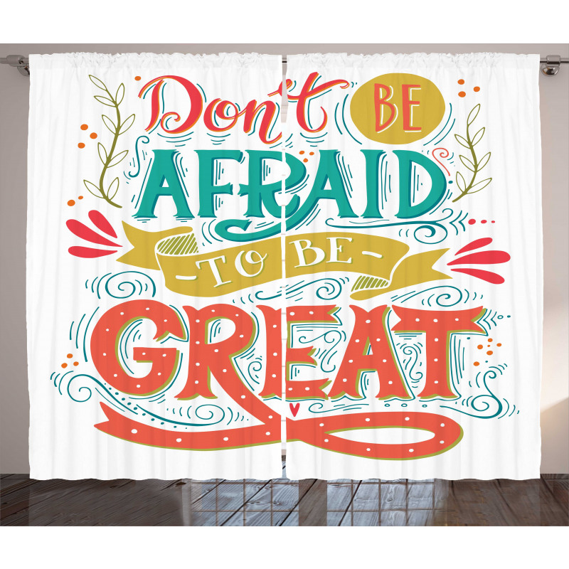 Be Words Art Curtain