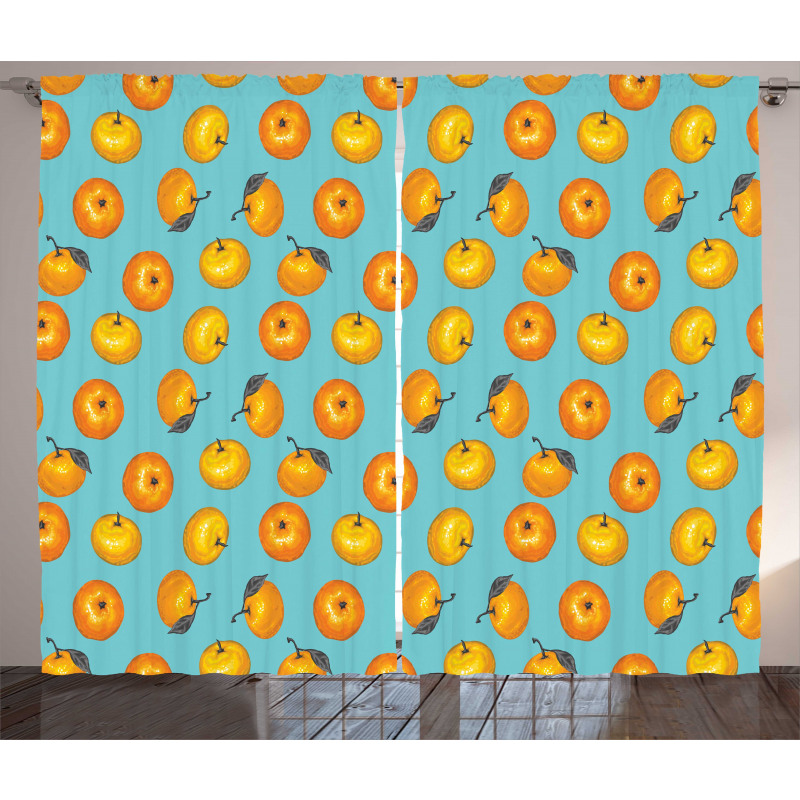 Drawn Mandarins Curtain