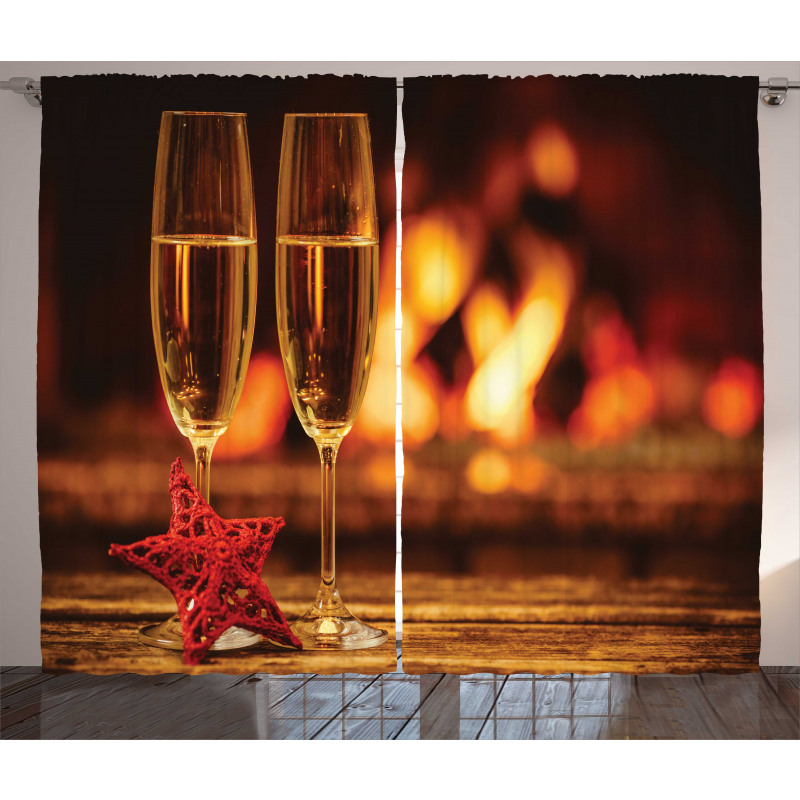 Romantic Champagne Glass Curtain