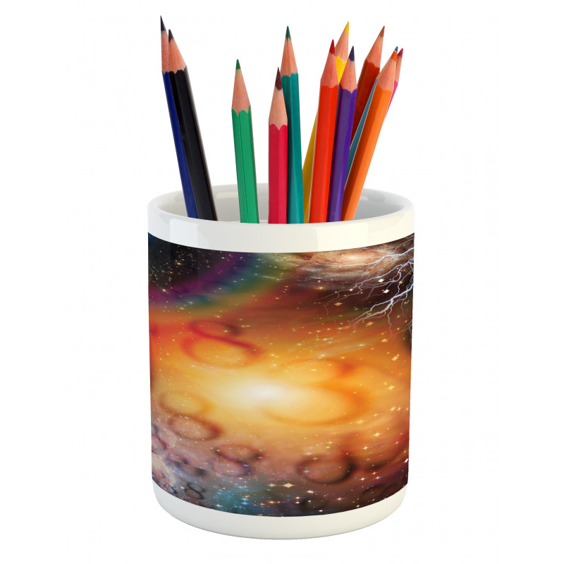 Universe and Electricity Pencil Pen Holder