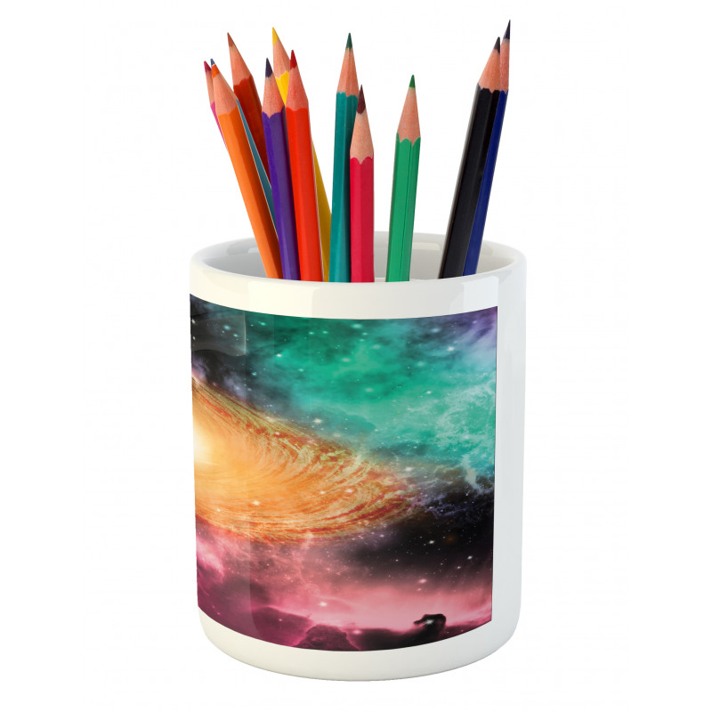 Galaxy Stardust Cosmos Pencil Pen Holder