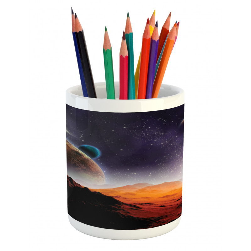 Solar Sky Orbit Comet Pencil Pen Holder