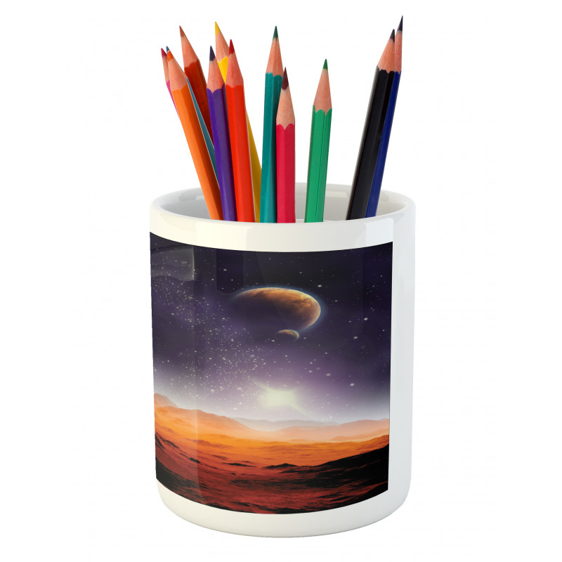 Solar Sky Orbit Comet Pencil Pen Holder