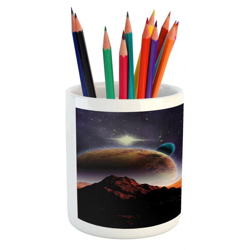 Solar Sky Orbit Comet Pencil Pen Holder