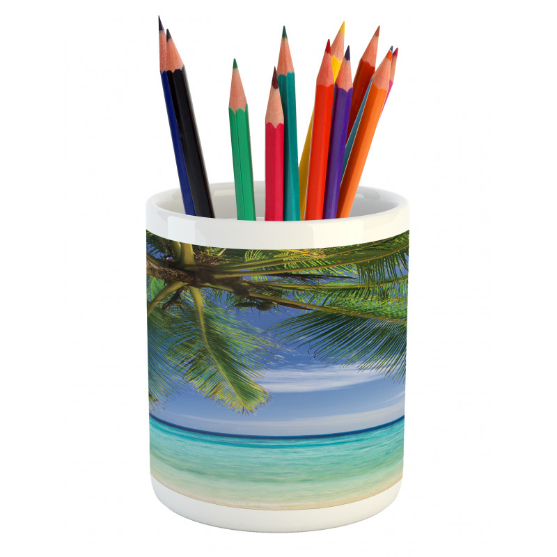 Paradise View Maldives Pencil Pen Holder