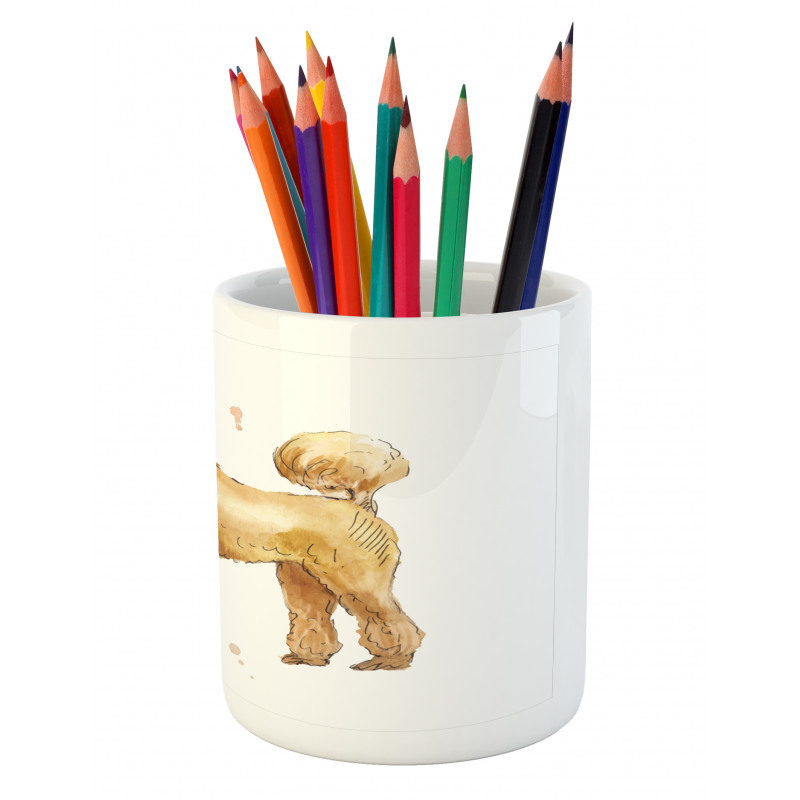 Cartoon Style on 4 Feet Pencil Pen Holder