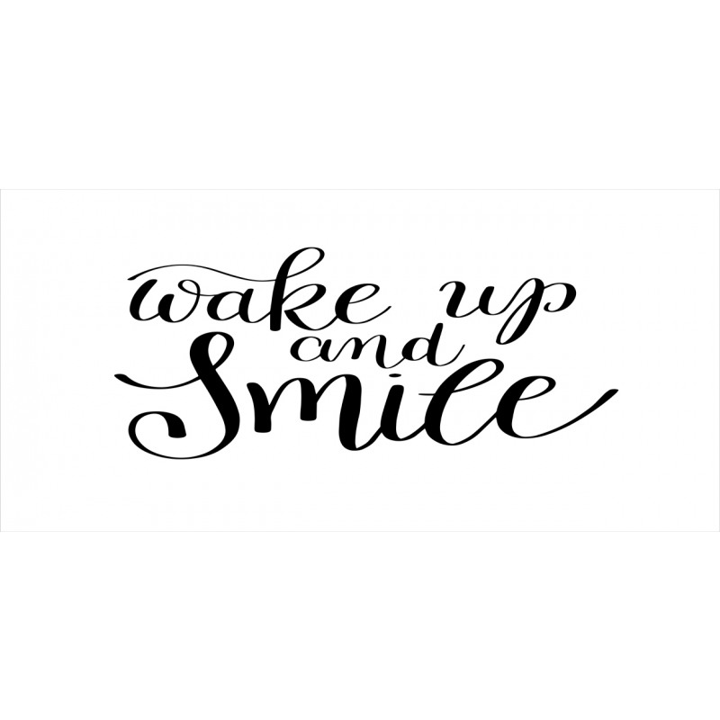 Wake up and Smile Calligraphy Pencil Pen Holder