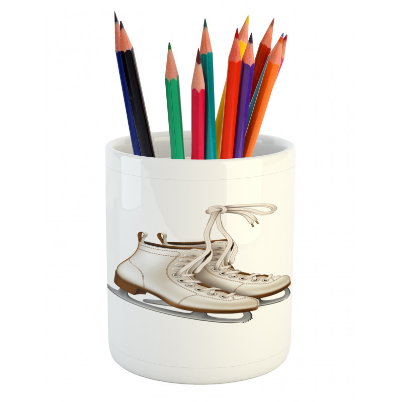 Ice Rink Footwear Pencil Pen Holder