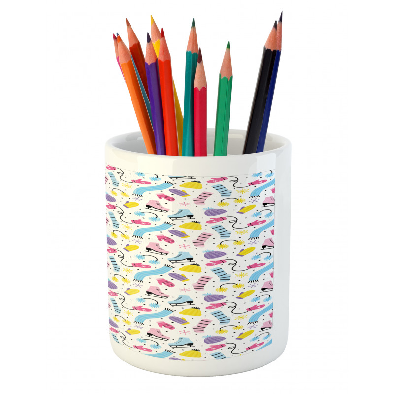 Colorful Winter Clothes Pencil Pen Holder