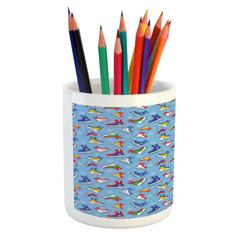 Colorful Winter Footwear Pencil Pen Holder