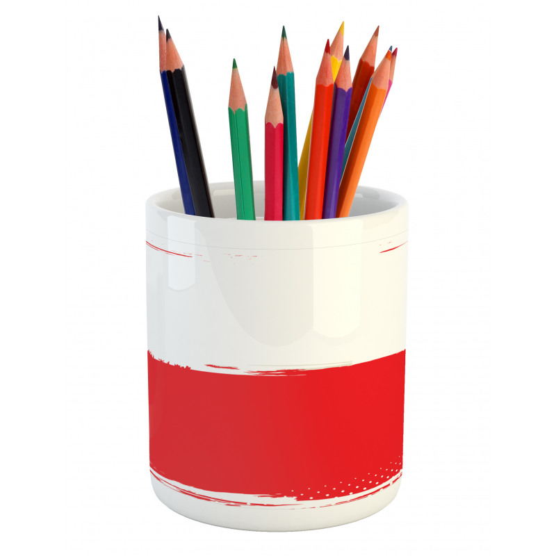 Grunge Flag Illustration Pencil Pen Holder