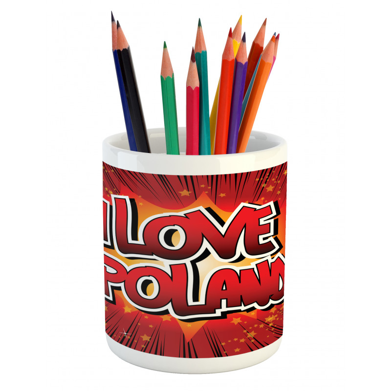 Pop Art Inspired Dramatic Pencil Pen Holder