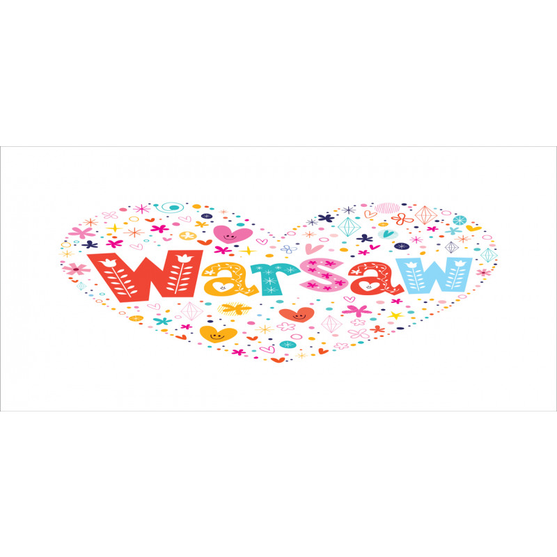 Warsaw Wording and Flowers Pencil Pen Holder