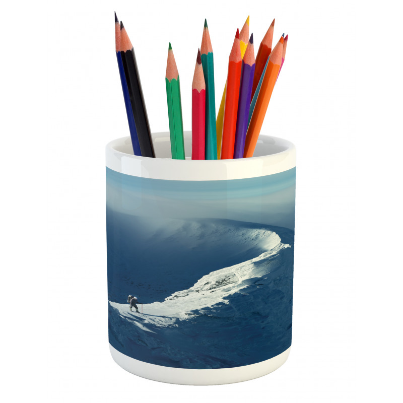 Sunny Day in Mountains Pencil Pen Holder