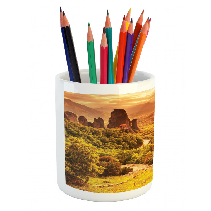 Monasteries in Greece Pencil Pen Holder