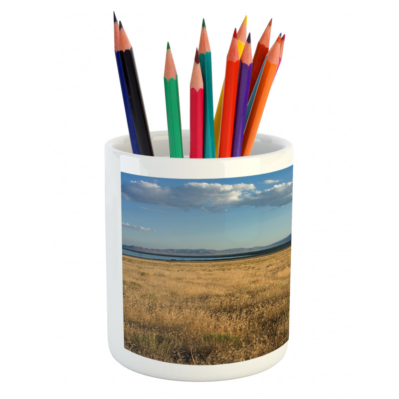 Field with Mountains Pencil Pen Holder