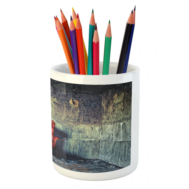 Old Armchair Messy House Pencil Pen Holder