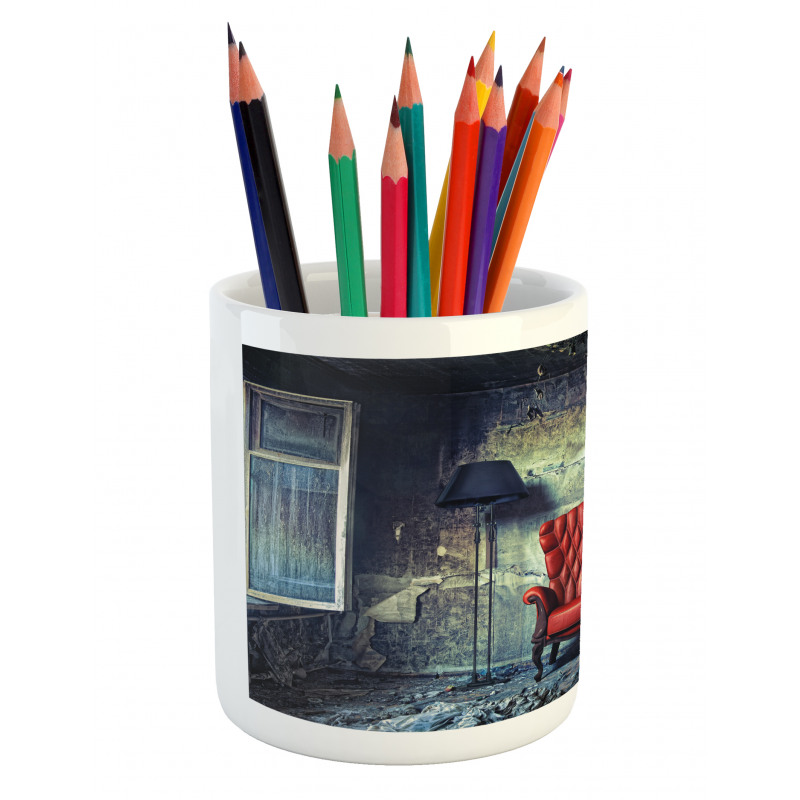 Old Armchair Messy House Pencil Pen Holder