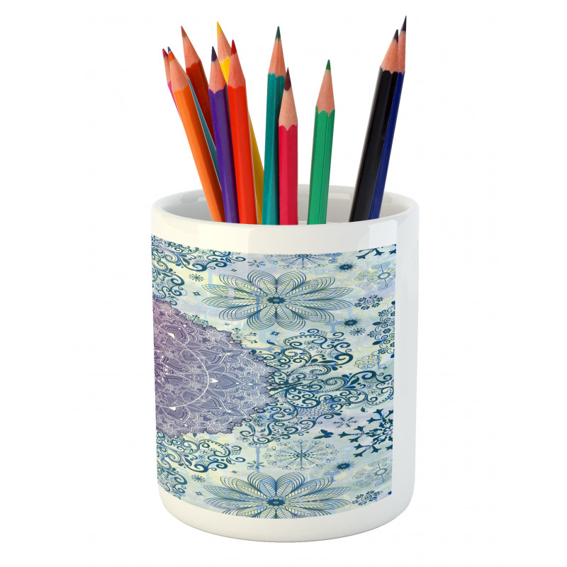 Eastern Motifs Ombre Pencil Pen Holder