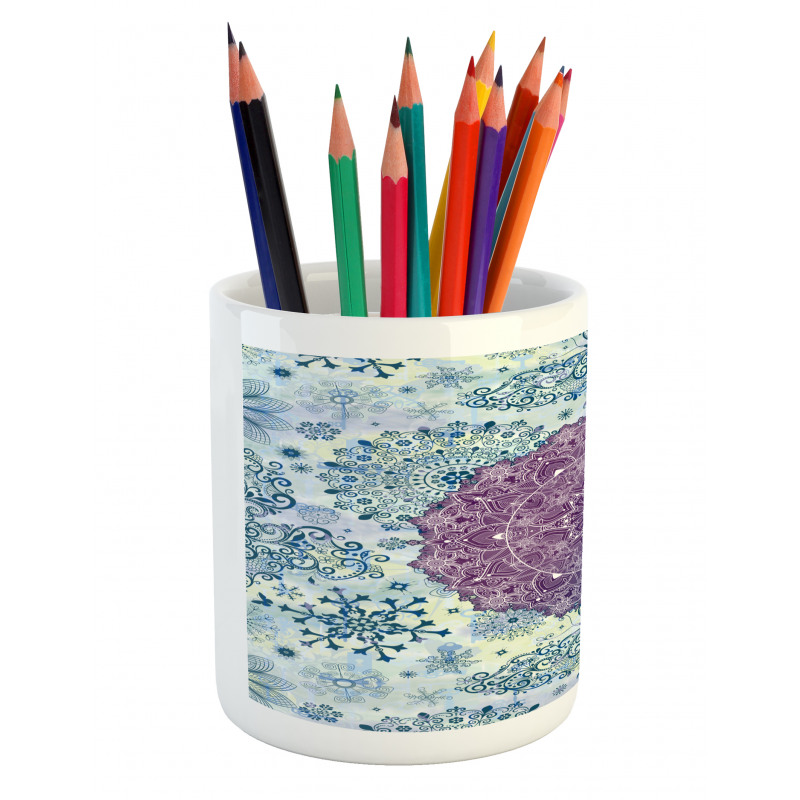 Eastern Motifs Ombre Pencil Pen Holder