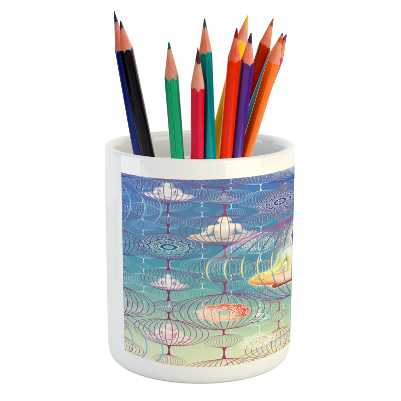 Meditation Yoga Chakra Zen Pencil Pen Holder