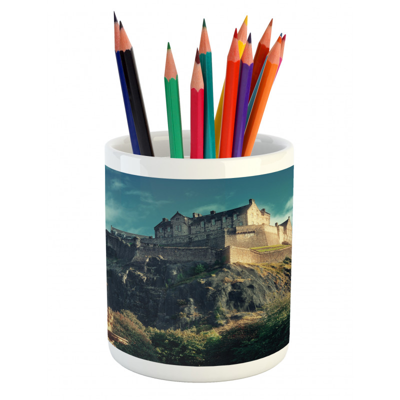 Famous Castle on Rocks Pencil Pen Holder