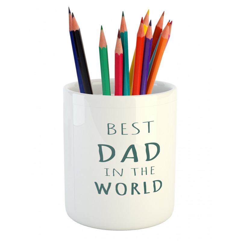 Man Carrying His Child Pencil Pen Holder