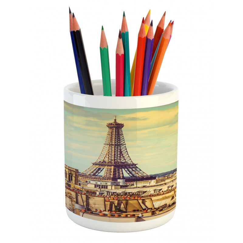 Paris Cityscape Pencil Pen Holder