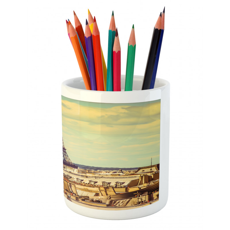 Paris Cityscape Pencil Pen Holder