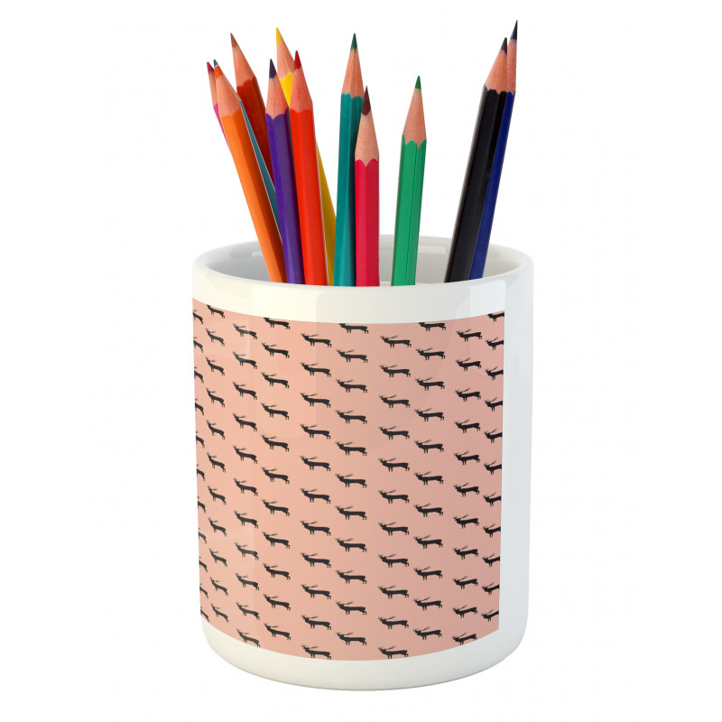 Wild Animal Hipster Pencil Pen Holder