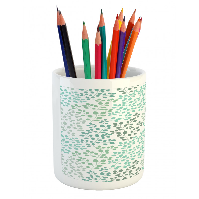 Leaf Braches Pattern Pencil Pen Holder