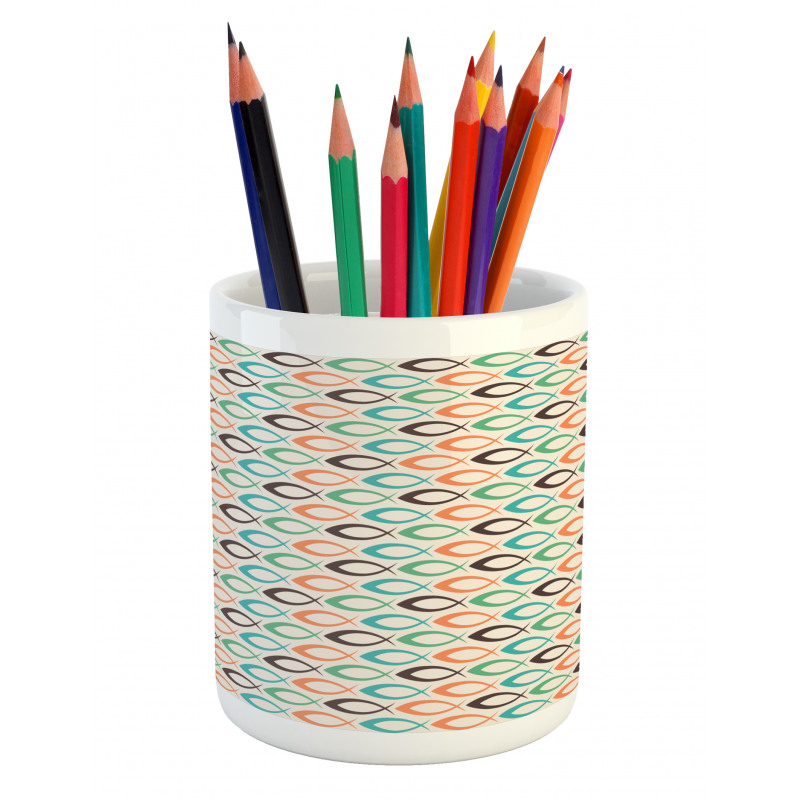 Aquatic Life Ocean Fish Pencil Pen Holder