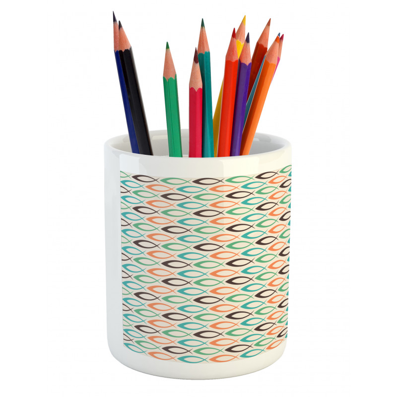 Aquatic Life Ocean Fish Pencil Pen Holder