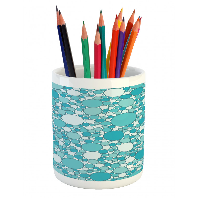 Modern Bubbles Pattern Pencil Pen Holder