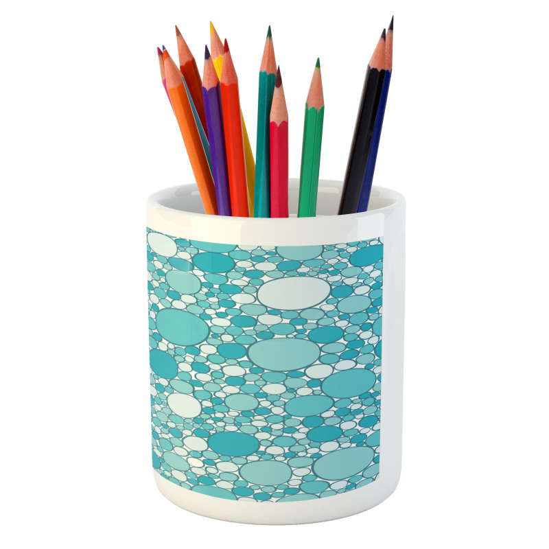 Modern Bubbles Pattern Pencil Pen Holder