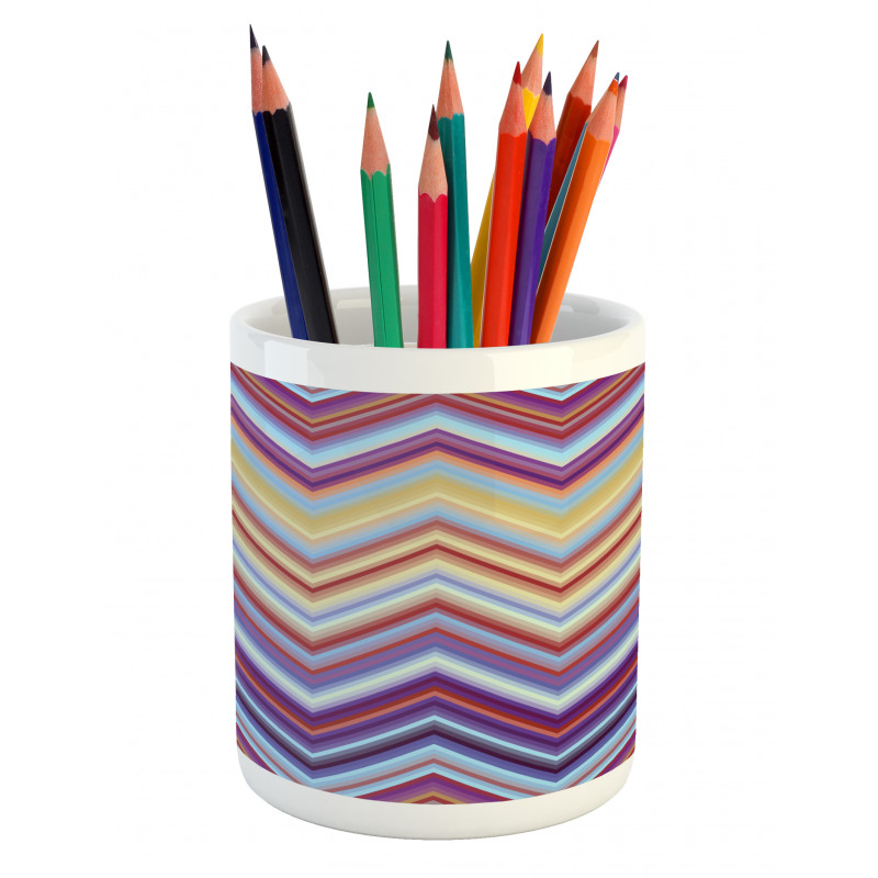 Chevron Small Strikes Pencil Pen Holder