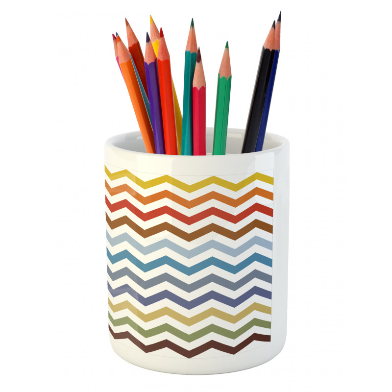 Easter Chevron Zigzag Pencil Pen Holder