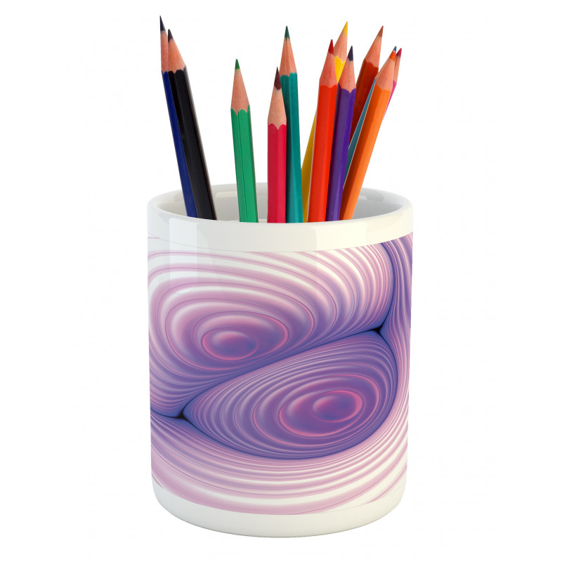 Circular Fractal Pencil Pen Holder