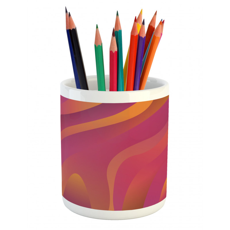 Fluid Shapes Art Pencil Pen Holder