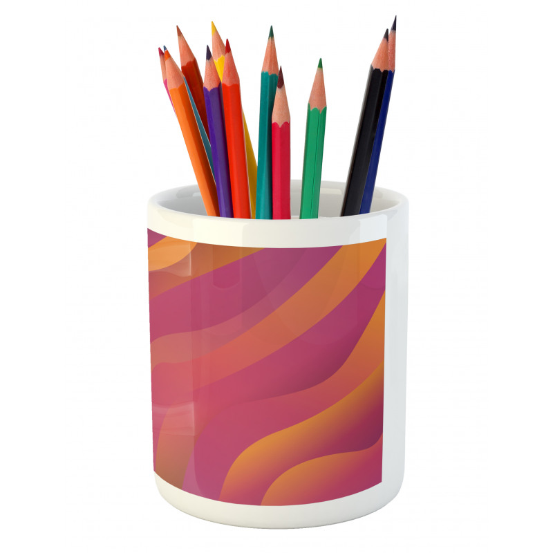 Fluid Shapes Art Pencil Pen Holder