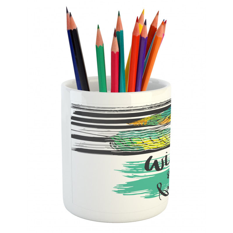 Wild and Free Art Pencil Pen Holder