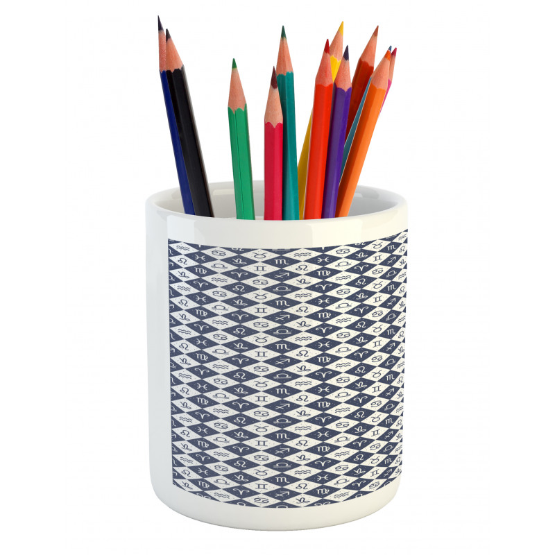 Zodiac Signs Star Pencil Pen Holder