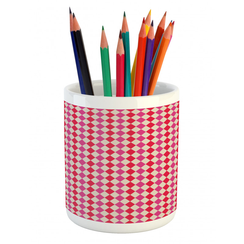 Polygonal Grid Pencil Pen Holder